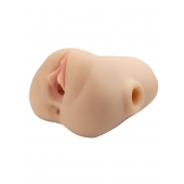 Телесный мастурбатор с вибрацией Double Pounder Vibrating Squeeze Stroker - Pipedream - в Сыктывкаре купить с доставкой