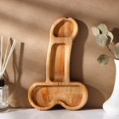 Деревянное блюдо для подачи в форме члена (25 х 16,5 х 1,7 см) - Сима-Ленд - купить с доставкой в Сыктывкаре