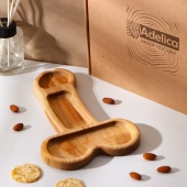 Деревянное блюдо для подачи в форме члена (25 х 16,5 х 1,7 см) - Сима-Ленд - купить с доставкой в Сыктывкаре