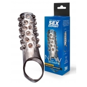 Дымчатая насадка на пенис с выпуклостями - 11 см. - Sex Expert - в Сыктывкаре купить с доставкой