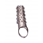 Дымчатая насадка на пенис с шипами и выпуклостями - 12 см. - Sex Expert - в Сыктывкаре купить с доставкой