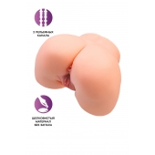 Телесный мастурбатор в форме попки с 2 любовными входами - No Name - в Сыктывкаре купить с доставкой