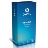 Презервативы OKOTO Mega Mix - 18 шт. - Sitabella - купить с доставкой в Сыктывкаре