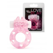 Розовое эрекционное виброкольцо в форме зайчика - 1137 - в Сыктывкаре купить с доставкой