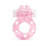 Розовое эрекционное виброкольцо в форме зайчика - 1137 - в Сыктывкаре купить с доставкой