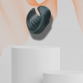 Серый сквозной мастурбатор с вибрацией Manwan Starter - Manwan - в Сыктывкаре купить с доставкой