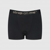 Черные трусики-боксеры для фиксации насадок Strap-on-me Harness Lingerie Allure - size S - Strap-on-me - купить с доставкой в Сыктывкаре