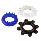 Набор из 3 эрекционных колец разного цвета и рельефа - Boys of Toys - в Сыктывкаре купить с доставкой