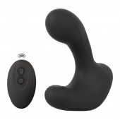 Черная анальная вибропробка с функцией расширения RC Butt Plug with 3 functions - Orion - в Сыктывкаре купить с доставкой