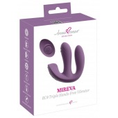 Фиолетовый тройной вибратор MIREVA RC Triple Hands-Free Vibrator - Orion