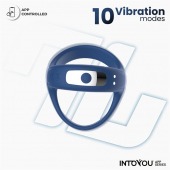 Синее интерактивное эрекционное виброкольцо Rank - Intoyou - в Сыктывкаре купить с доставкой