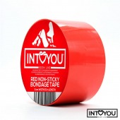 Красный скотч для фиксации Non-Sticky Bondage Tape - 15 м. - Intoyou - купить с доставкой в Сыктывкаре