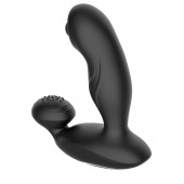 Черный вибромассажер простаты с вращающимся шариком - Secwell - в Сыктывкаре купить с доставкой
