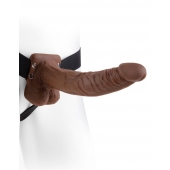 Полый мужской фаллопротез Hollow Strap-On with Balls - 24 см. - Pipedream - купить с доставкой в Сыктывкаре