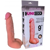 Фаллическая насадка Харнесс UNICOCK 9  - 24 см. - LOVETOY (А-Полимер) - купить с доставкой в Сыктывкаре