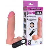 Фаллическая насадка Харнесс UNICOCK 8  с вибрацией - 20 см. - LOVETOY (А-Полимер) - купить с доставкой в Сыктывкаре