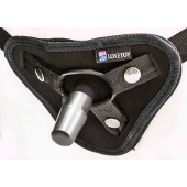 Страпон с 2 насадками и вибрацией UniStrap - 20 и 18 см. - LOVETOY (А-Полимер) - купить с доставкой в Сыктывкаре