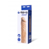 Насадка с ярко выраженной головкой и рельефным стволом - 19 см. - A-toys - в Сыктывкаре купить с доставкой