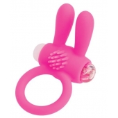 Розовое эрекционное виброкольцо A-toys с ушками - A-toys - в Сыктывкаре купить с доставкой
