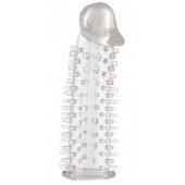 Прозрачная насадка на половой член с закрытой головкой и шипами - 12,5 см. - ToyFa - в Сыктывкаре купить с доставкой