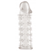 Гелевая прозрачная насадка с шипами - 12 см. - Toyfa Basic - в Сыктывкаре купить с доставкой