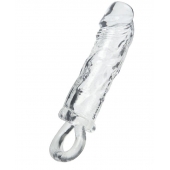 Прозрачная насадка с петлёй для фиксации - 14 см. - ToyFa - в Сыктывкаре купить с доставкой