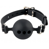 Силиконовый кляп-шар с отверстиями для дыхания Silicone Breathable Ball Gag Small - Pipedream - купить с доставкой в Сыктывкаре