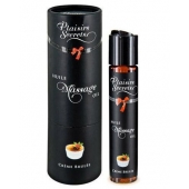 Массажное масло с ароматом крем брюле Huile de Massage Gourmande Creme Brulée - 59 мл. - Plaisir Secret - купить с доставкой в Сыктывкаре