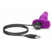 Анальная вибропробка NOVICE REMOTE CONTROL PLUG FUCHSIA - 10,2 см. - b-Vibe