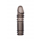 Дымчатая закрытая насадка ToyFa XLover с чешуйками и пупырышками - 13,5 см. - ToyFa - в Сыктывкаре купить с доставкой