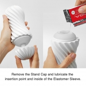 Мастурбатор FLEX Silky White с мягким рельефом - Tenga - в Сыктывкаре купить с доставкой