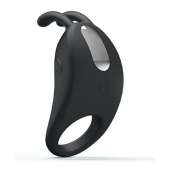 Чёрное эрекционное кольцо с вибрацией Rabbit Vibrator - Baile - в Сыктывкаре купить с доставкой