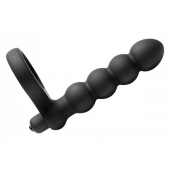 Насадка для двойного проникновения Double Fun Cock Ring with Double Penetration Vibe - XR Brands - в Сыктывкаре купить с доставкой