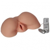 Телесная вибровагина из киберкожи с выносным пультом - LOVETOY (А-Полимер) - в Сыктывкаре купить с доставкой