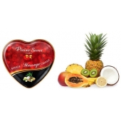 Массажная свеча с ароматом экзотических фруктов Bougie Massage Candle - 35 мл. - Plaisir Secret - купить с доставкой в Сыктывкаре