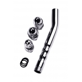 Металлический анальный душ с тремя насадками - ToyFa - купить с доставкой в Сыктывкаре