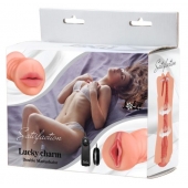 Двусторонний мастурбатор с вибропулей Satisfaction Lucky charm - Lola Games - в Сыктывкаре купить с доставкой