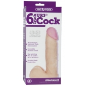Ультра реалистичная насадка Vac-U-Lock  6  ULTRASKYN Cock - 17,3 см. - Doc Johnson - купить с доставкой в Сыктывкаре