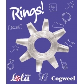 Прозрачное эрекционное кольцо Rings Cogweel - Lola Games - в Сыктывкаре купить с доставкой