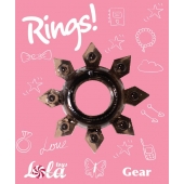 Чёрное эрекционное кольцо Rings Gear - Lola Games - в Сыктывкаре купить с доставкой