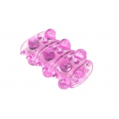 Розовая насадка на пенис Rings Armour - Lola Games - в Сыктывкаре купить с доставкой