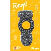 Чёрное эрекционное кольцо Rings Ringer - Lola Games - в Сыктывкаре купить с доставкой