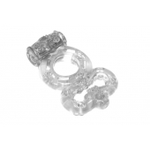 Прозрачное эрекционное кольцо Rings Treadle с подхватом - Lola Games - в Сыктывкаре купить с доставкой