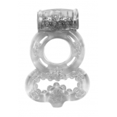 Прозрачное эрекционное кольцо Rings Treadle с подхватом - Lola Games - в Сыктывкаре купить с доставкой