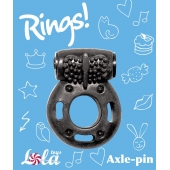 Черное эрекционное кольцо с вибрацией Rings Axle-pin - Lola Games - в Сыктывкаре купить с доставкой