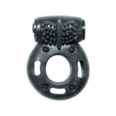 Черное эрекционное кольцо с вибрацией Rings Axle-pin - Lola Games - в Сыктывкаре купить с доставкой