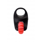 Чёрно-красное эрекционное виброкольцо Erotist - Erotist Adult Toys - в Сыктывкаре купить с доставкой