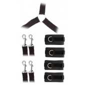 Комплект наручников и поножей LUXURIOUS BED RESTRAINT CUFF SET - Blush Novelties - купить с доставкой в Сыктывкаре