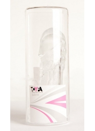 Прозрачная гелевая насадка с клиторальным отростком - 13 см. - Toyfa Basic - в Сыктывкаре купить с доставкой