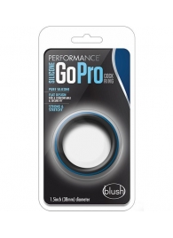 Черно-синее эрекционное кольцо Silicone Go Pro Cock Ring - Blush Novelties - в Сыктывкаре купить с доставкой